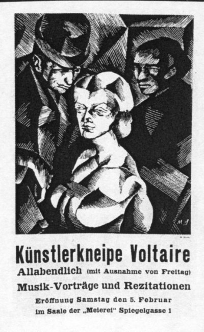 © Marcel Słodki, Caberet Voltaire Poster 1916. 